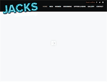 Tablet Screenshot of jackshair.com